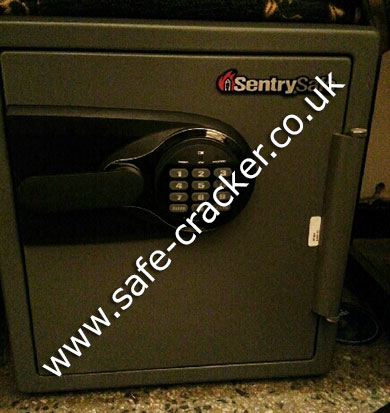 sentry safe open without code